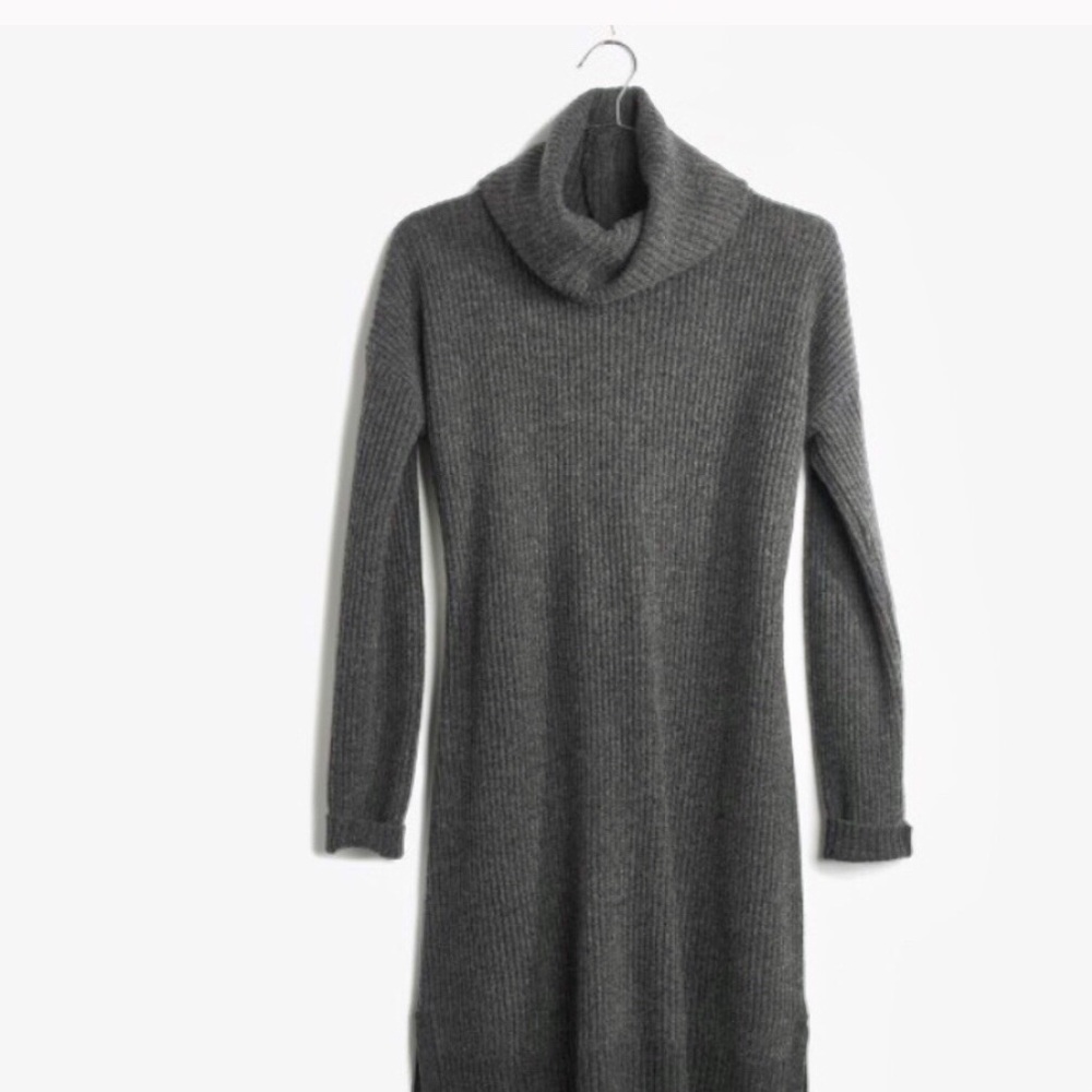 Madewell Grey Turtlekneck Dress
